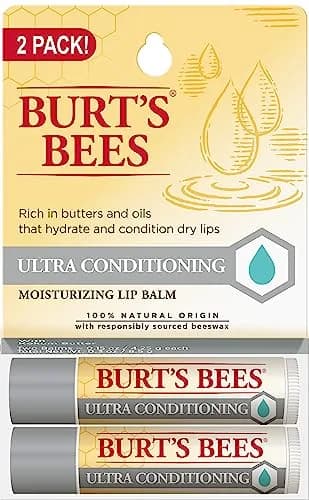 Burt's Bees Ultra Conditioning 2-Count Lip Balm | Natural Moisturizing Lip Treatment thumbnail 1