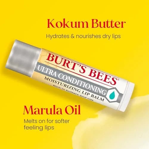 Burt's Bees Ultra Conditioning 2-Count Lip Balm | Natural Moisturizing Lip Treatment thumbnail 2
