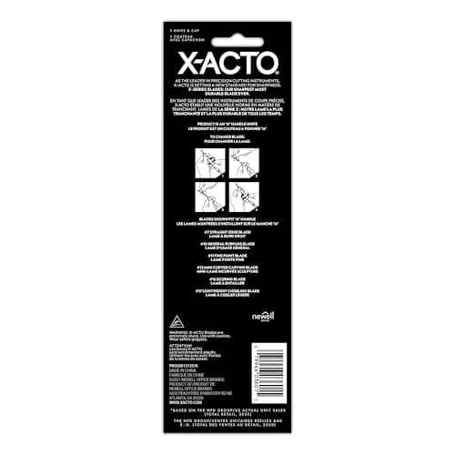 X-Acto Z-Series #1 Precision Utility Knife with #11 Blade & Safety Cap | Sharp, Durable, Lightweight Aluminum Handle thumbnail 4