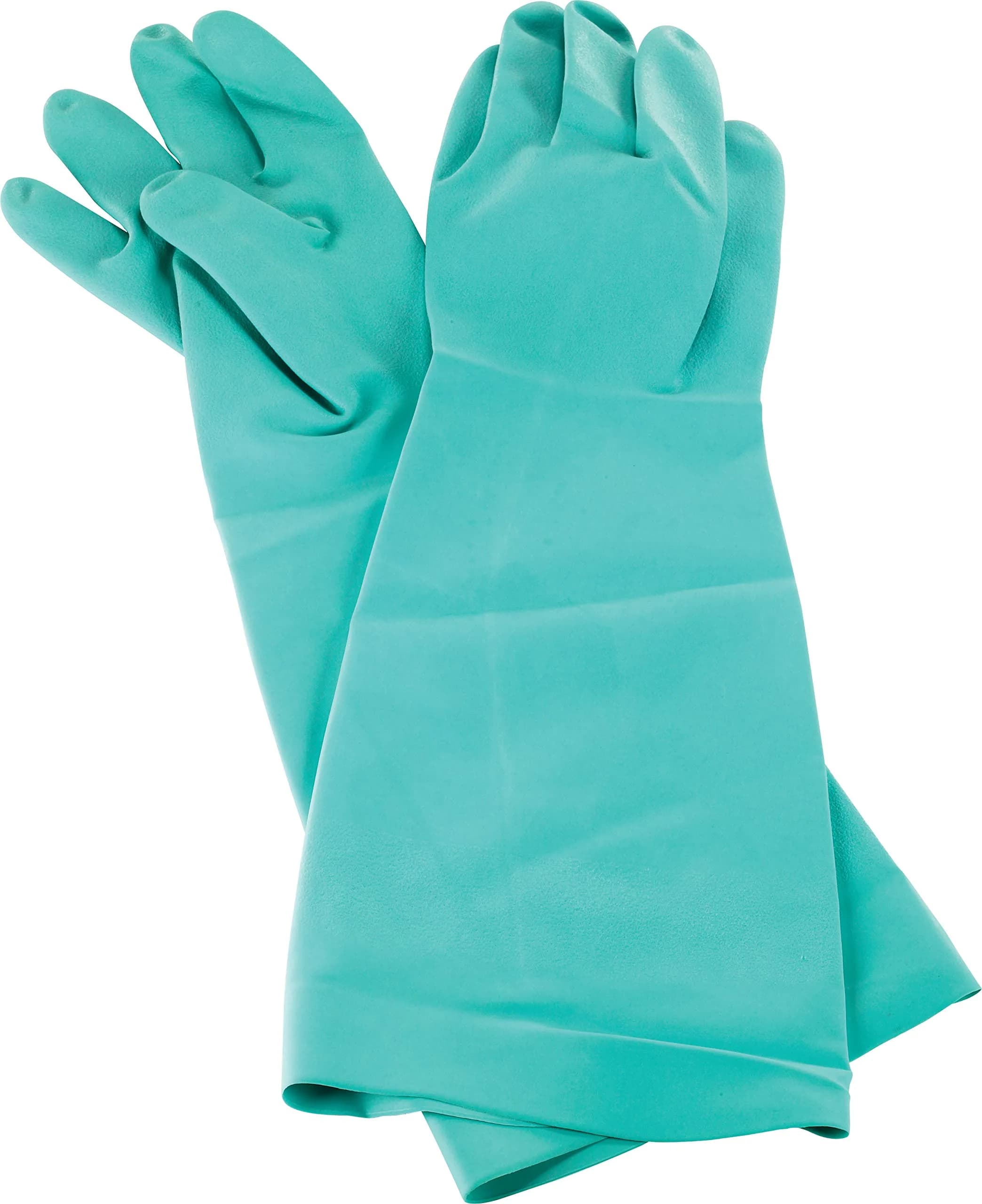 San Jamar Nitrile Dishwashing Gloves Small | Heat-Resistant, Textured Grip, Cotton Lining - main product image