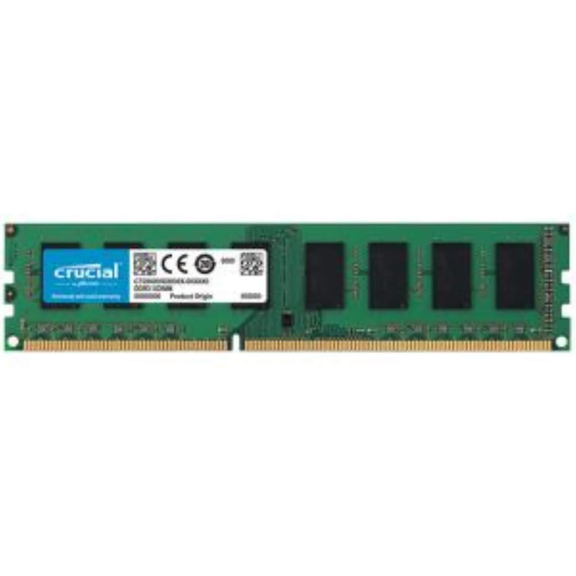 Crucial 16GB Kit (2x8GB) DDR3 1600 MHz CL11 Desktop Memory | 16GB (2x8GB) UDIMM — Green