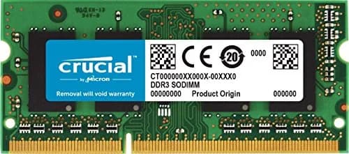 Crucial 4GB DDR3L 1600 MT/s SODIMM Memory | Single Module for Laptops thumbnail 1