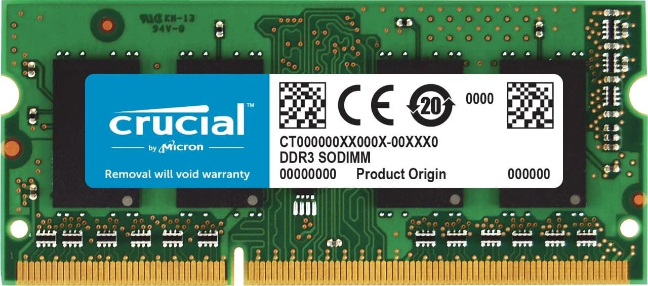 Crucial 4GB DDR3L 1600 MT/s SODIMM Memory | Single Module for Laptops - main product image
