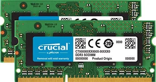 Crucial RAM 8GB Kit (2x4GB) DDR3 1600 MHz CL11 Laptop Memory | Upgrade Your System Responsiveness thumbnail 1
