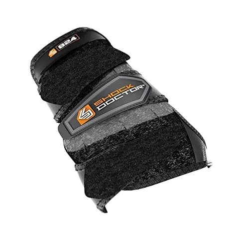 Shock Doctor Black Wrist 3-Strap Support (Left, Medium) | Adjustable Compression Wrap for Walking thumbnail 1