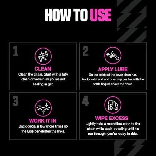 Muc-Off Dry Chain Lube 50ml (1.7 Fl Oz) | Biodegradable Bike Lubricant for Dry, Dusty Conditions thumbnail 5