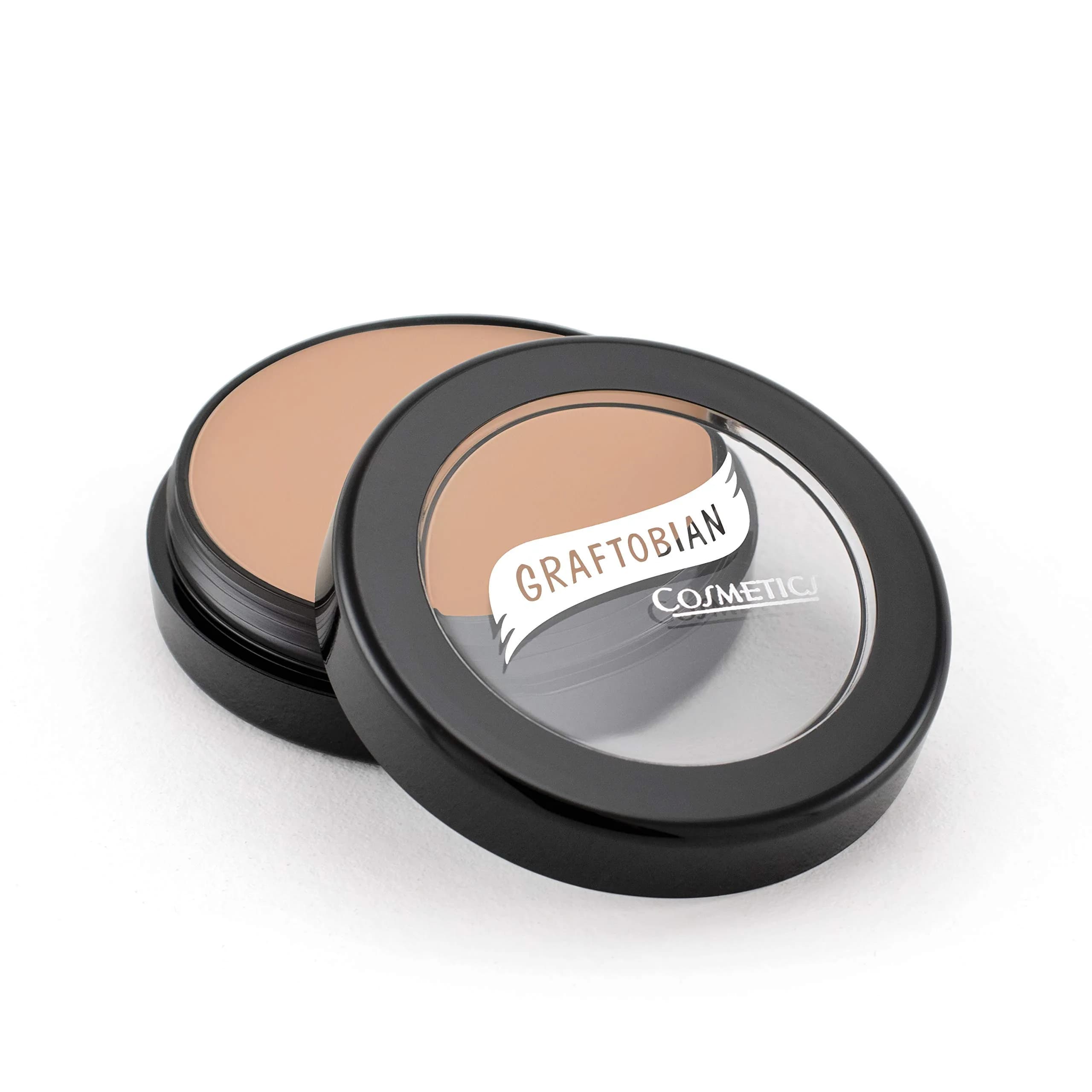 Graftobian HD Glamour Crème Foundation 0.5 oz (14.17 g) Prima Donna (N) | Weightless Full Coverage Makeup for All Skin Types — Cabaret Kitten (N)