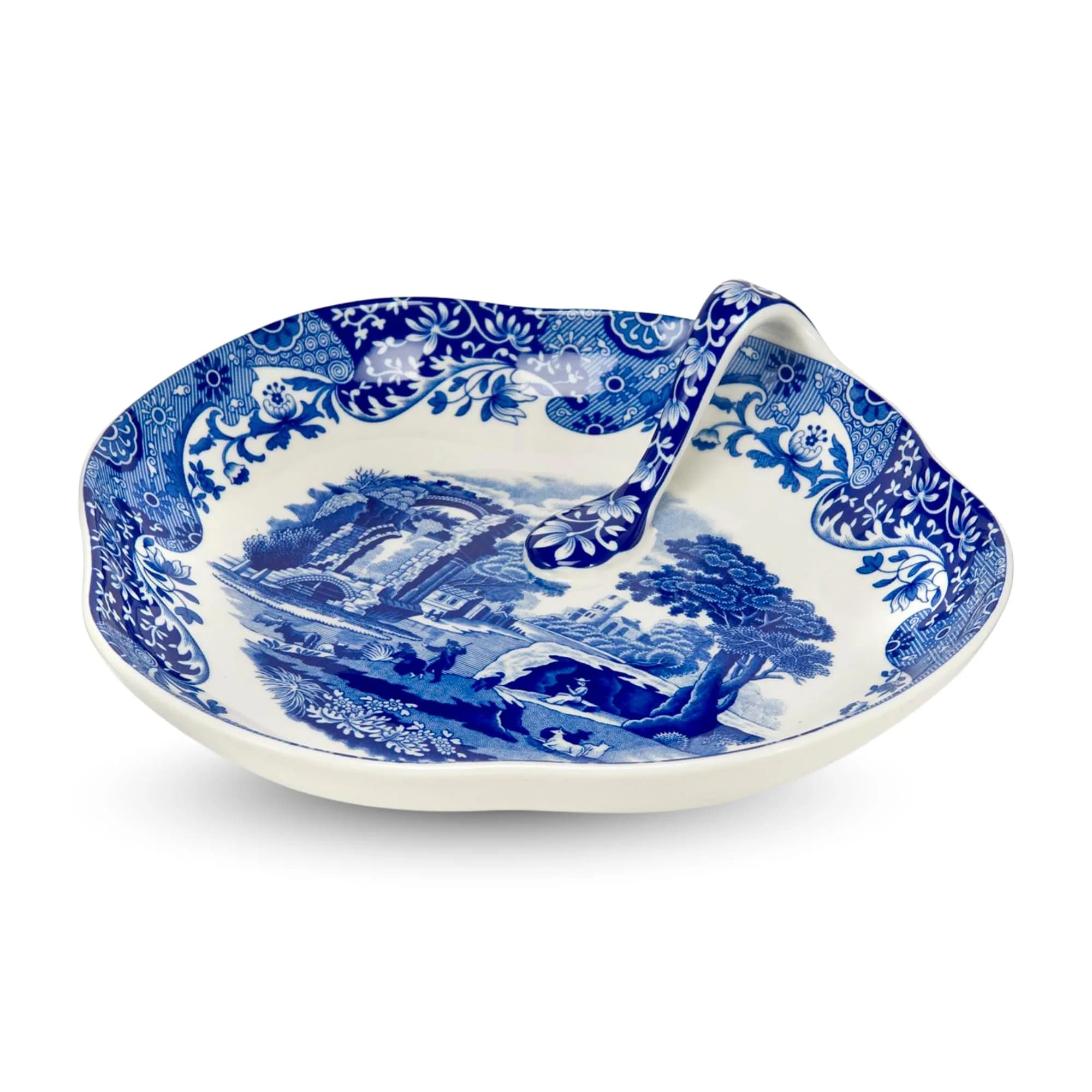 Spode Blue Italian 7.5" Handled Tray | Elegant Porcelain Serveware with Heritage Appeal - main product image