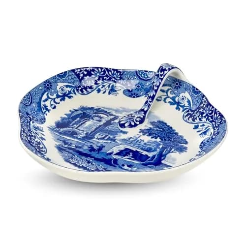 Spode Blue Italian 7.5" Handled Tray | Elegant Porcelain Serveware with Heritage Appeal thumbnail 1