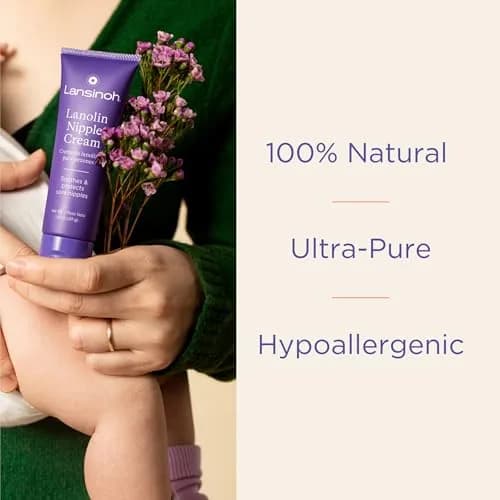 Lansinoh Lanolin Nipple Cream 40g (1.41 Oz) | 100% Natural, Safe for Baby, Dermatologist Tested thumbnail 5