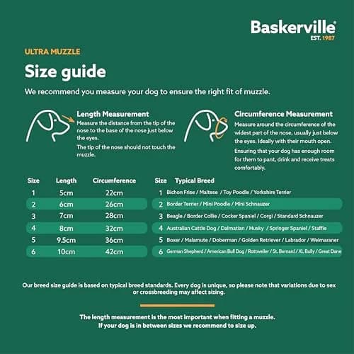 Baskerville ULTRA Dog Muzzle Size 3 | Humane Fit for Reactive Dogs, Adjustable & Padded thumbnail 5