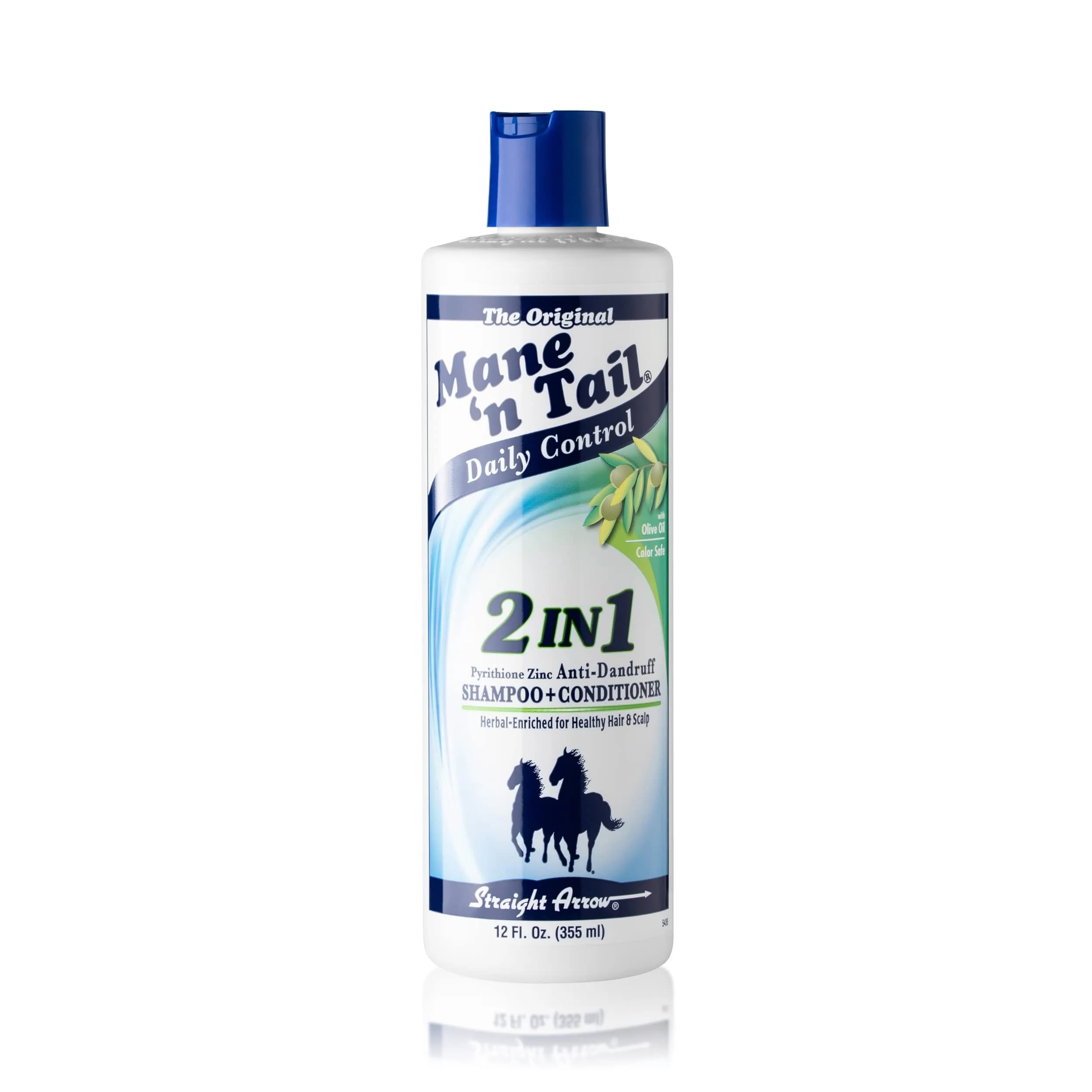 Mane 'n Tail Daily Control 2-in-1 Anti-Dandruff Shampoo & Conditioner 355ml (12 Fl Oz) | Herbal Enriched for Healthy Scalp — Enriched Blue