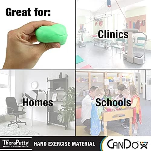 CanDo TheraPutty Standard Hand Exercise Putty, MEDIUM, 2oz (57g) | Rehabilitation & Strengthening Aid thumbnail 2