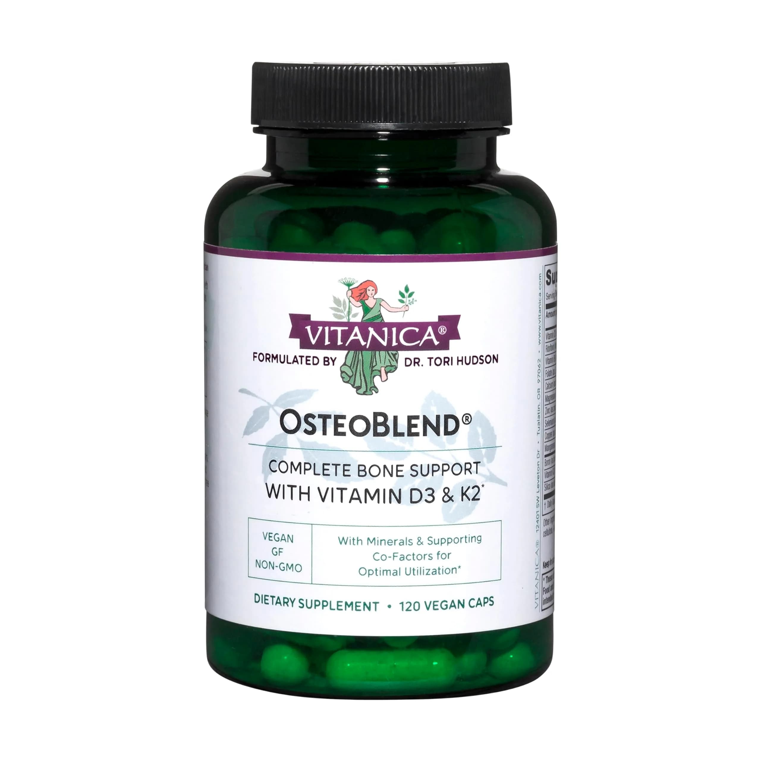 Vitanica OsteoBlend Bone Support Vegan 240 Capsules | Supports Bone Health & Density — OsteoBlend
