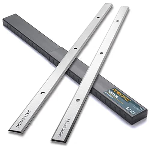 POWERTEC 13-1/8 Inch HSS Planer Blades (2-Pack, 333mm x 12mm x 1.5mm) | Premium Woodworking Replacement Knives thumbnail 1