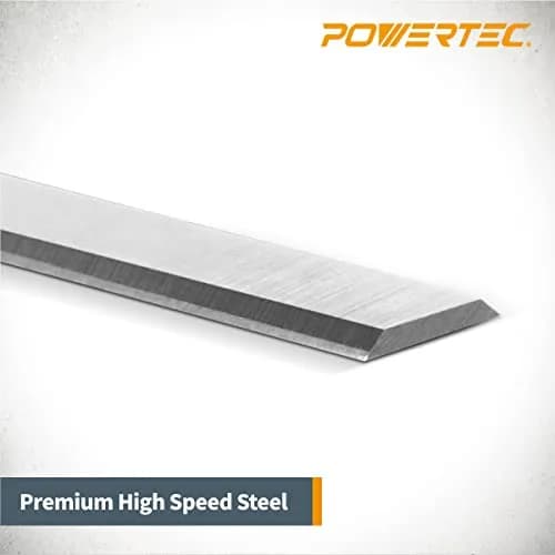 POWERTEC 13-1/8 Inch HSS Planer Blades (2-Pack, 333mm x 12mm x 1.5mm) | Premium Woodworking Replacement Knives thumbnail 3