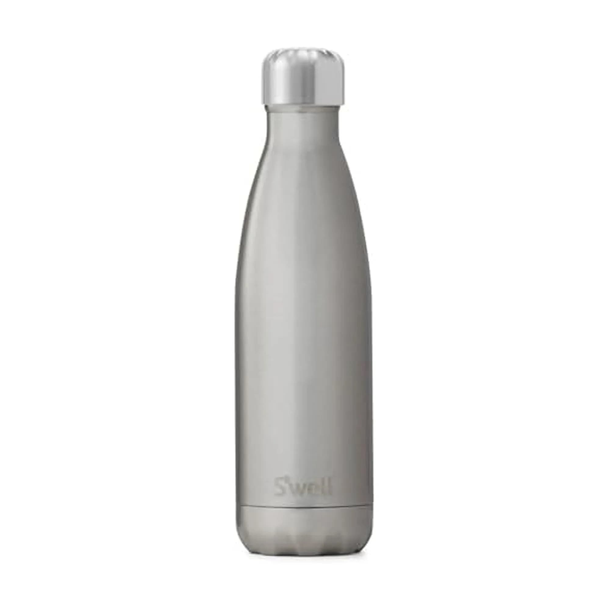 S'well Stainless Steel Water Bottle 500ml (17 Fl Oz) Silver Lining | Triple-Layered Vacuum-Insulated Container — Silver Lining