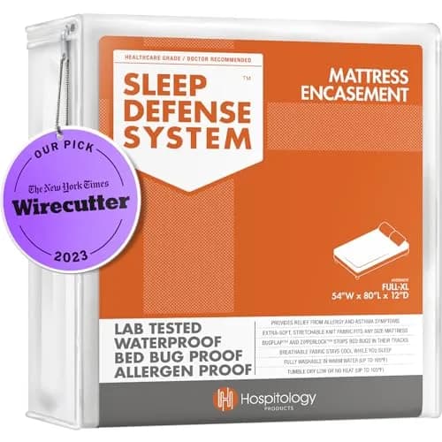 Hospitology Products Full XL Mattress Encasement 156cm x 203cm (54"x80") | Hypoallergenic Bed Bug & Dust Mite Proof thumbnail 1