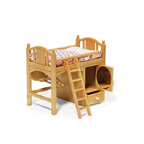Calico Critters Loft Bed Set Dollhouse Furniture & Accessories | 1:24 Scale, Aqua thumbnail 1