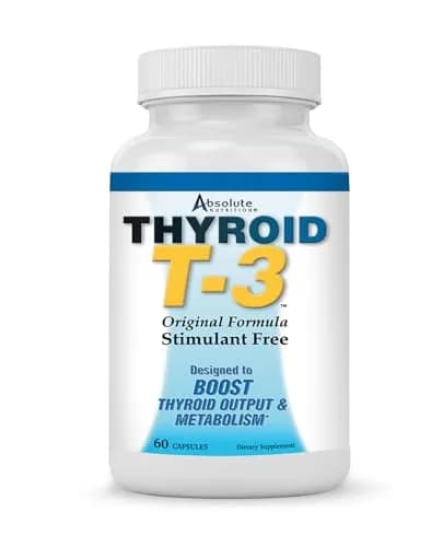 Absolute Nutrition Thyroid T-3 60 Capsules | Supports Metabolism & Thyroid Balance thumbnail 1