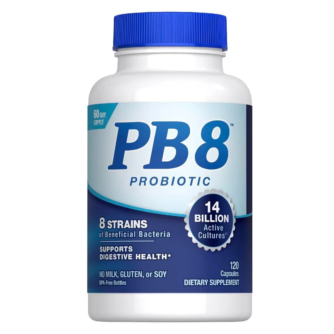 PB8 Probiotic 14 Billion CFU | 120 Capsules | 8 Strains for Digestive Support - main product image
