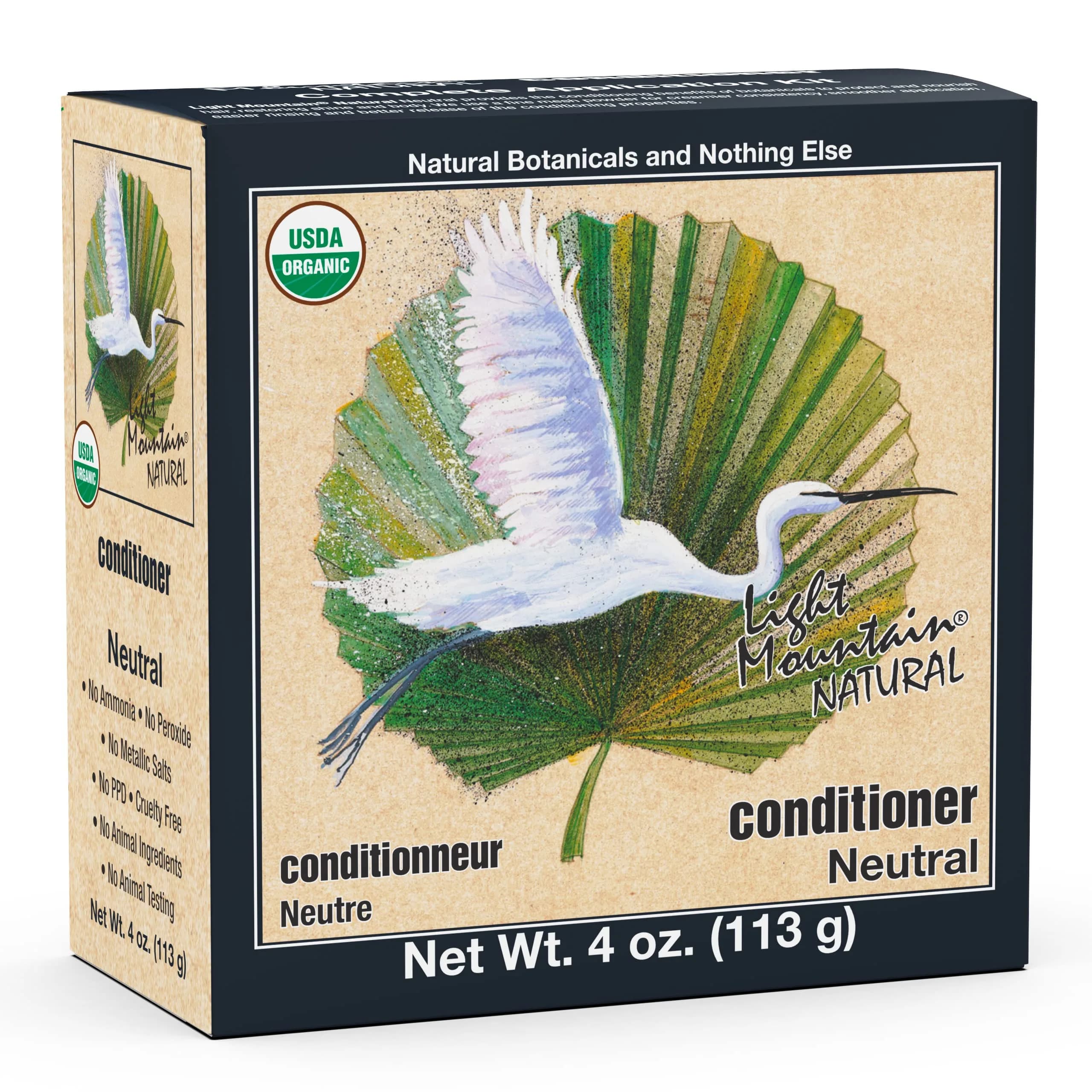 Light Mountain Henna Hair Color & Conditioner - Neutral 4 Oz | Chemical-Free, Organic Botanical for Shiny Hair - main product image