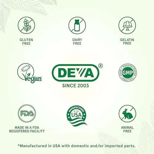 DEVA Vegan Flaxseed Oil - 90 Vcaps | Organic, Cold-Pressed Omega-3 Supplement for Vegetarians thumbnail 5