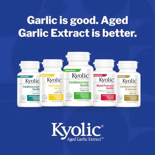 Kyolic Aged Garlic Extract Cholesterol Health Formula 104, 200 Capsules | Supports Healthy Cholesterol Levels & Cardiovascular Health thumbnail 8