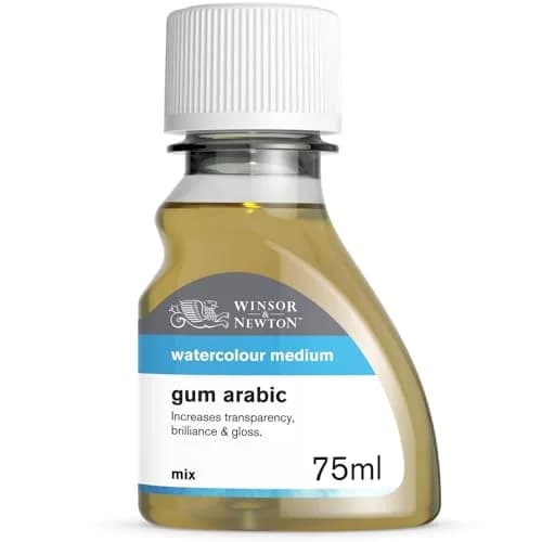 Winsor & Newton Watercolor Medium Gum Arabic 75ml (2.53 Fl Oz) | Controls Wet Color Spread & Slows Drying thumbnail 1