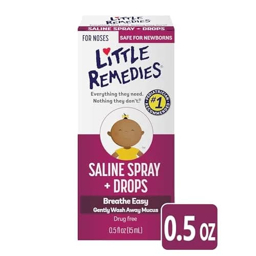 Little Remedies Sterile Baby Saline Nasal Spray and Drops 15ml (0.5 Fl Oz) | Safe for Newborns, Drug-Free Relief thumbnail 7