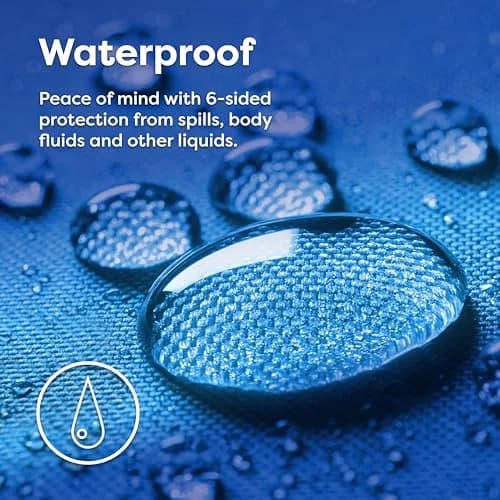 Hospitology Products Hypoallergenic Pillow Encasement Set of 2 - Standard 52cm x 66cm | Waterproof & Breathable thumbnail 5