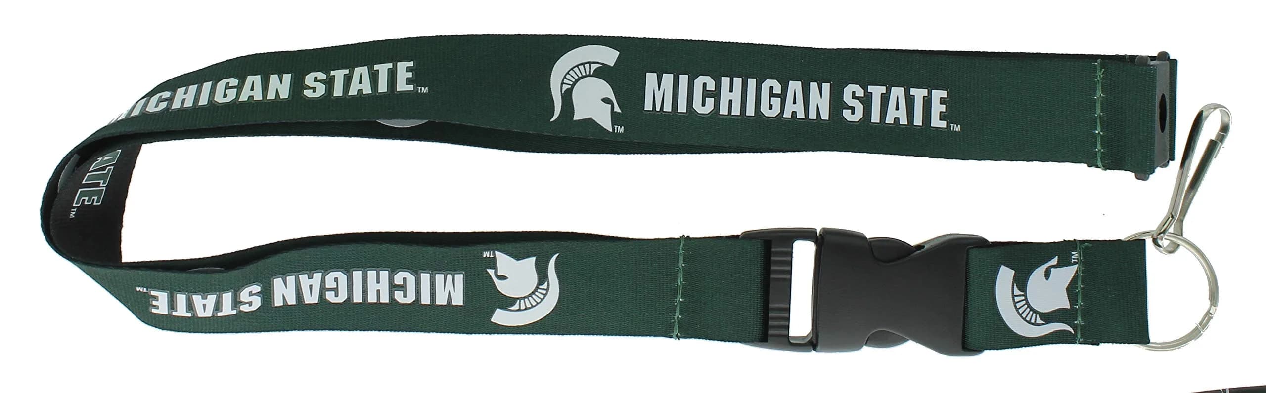 aminco NCAA Michigan State Spartans Reversible Lanyard | 36" Team Spirit Accessory - main product image