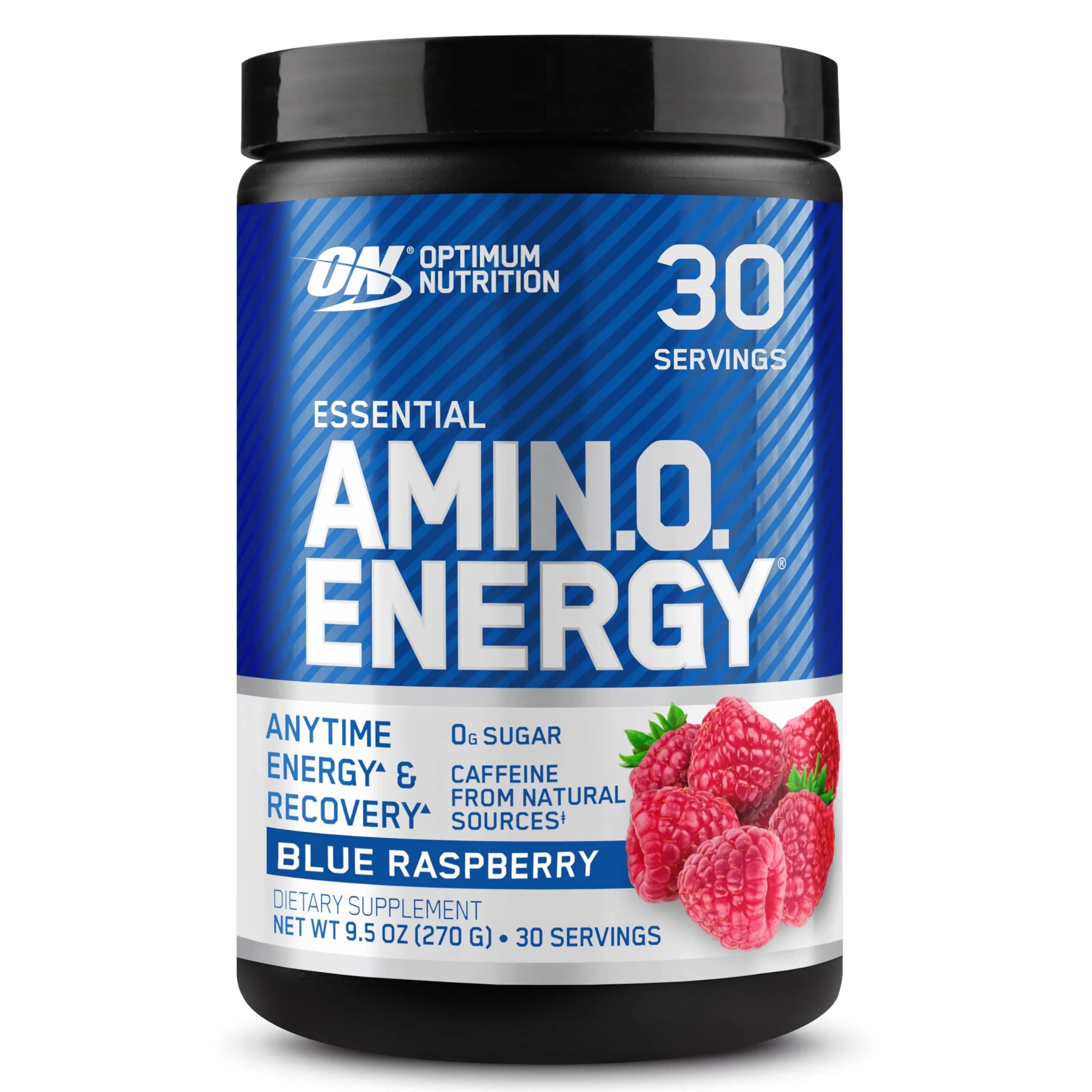 Optimum Nutrition Amino Energy Pre Workout Powder Blue Raspberry 255g (8.99 oz) | Energy & Focus Blend