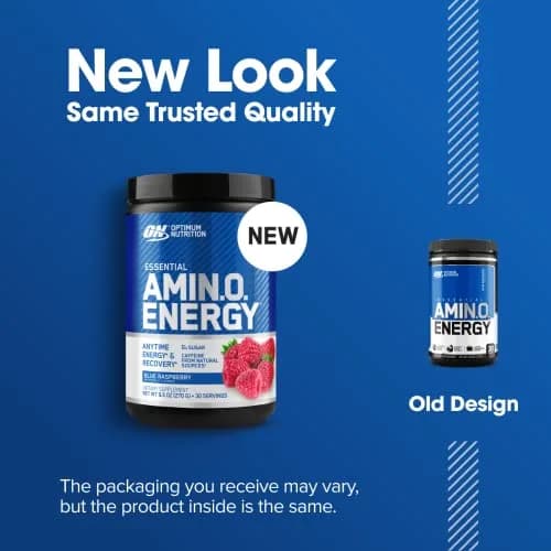 Optimum Nutrition Amino Energy Pre Workout Powder Blue Raspberry 255g (8.99 oz) | Energy & Focus Blend thumbnail 5