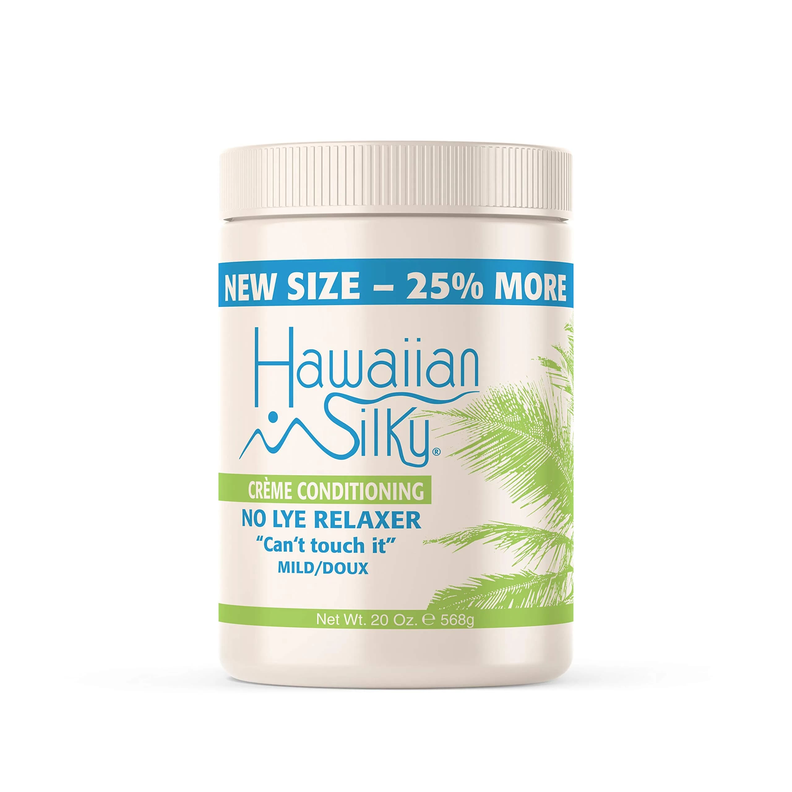 Hawaiian Silky No Lye Relaxer Super 591ml (20 Ounce) | Gentle Straightening for Coarse Hair — Mild