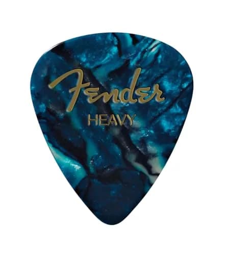Fender Premium Celluloid Guitar Picks 351 Shape, Ocean Turquoise, Medium, 12-Pack | Classic Feel for All Guitarists thumbnail 1