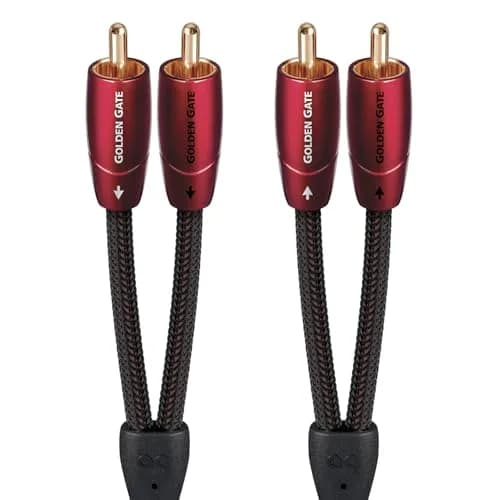 AudioQuest Golden Gate RCA Audio Interconnect Cable 3m (9.8 ft) | High-Fidelity Stereo Pair thumbnail 1