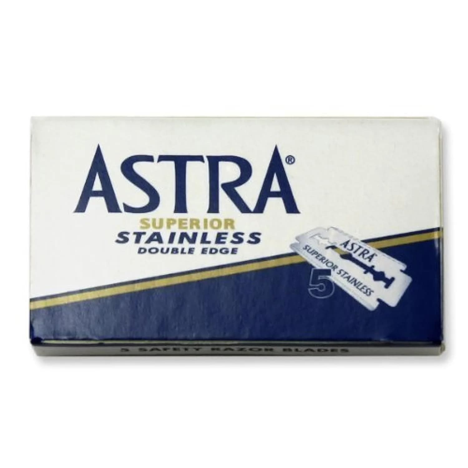 ASTRA Razor Blades 100 Count | Barbershop Quality Stainless Steel Blades for Men - main product image