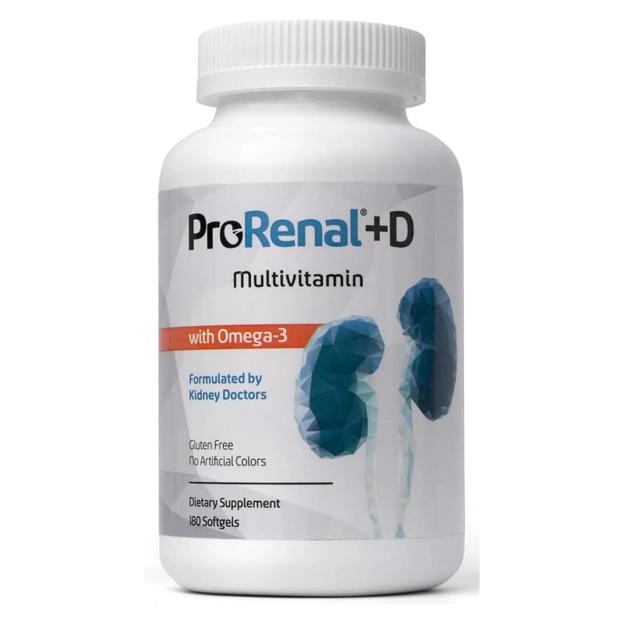 Nephroceuticals ProRenal+D with Omega-3 Fish Oil 180 Softgels - main product image