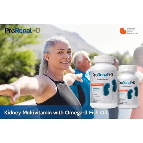 Nephroceuticals ProRenal+D with Omega-3 Fish Oil 180 Softgels thumbnail 3