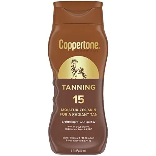 Coppertone Tanning Sunscreen Lotion SPF 8, 236ml (8 Fl Oz) | Broad Spectrum UVA/UVB Protection thumbnail 1