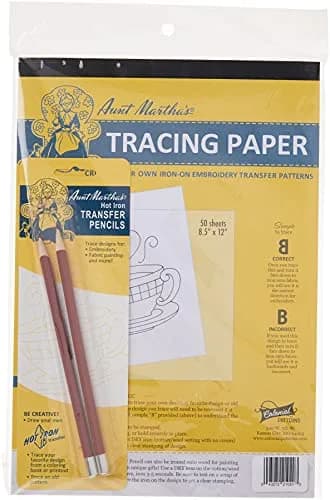 Aunt Martha's Create Your Own Iron-On Pattern Kit,Yellow,8 inch x 11 inch | DIY fabric art thumbnail 1