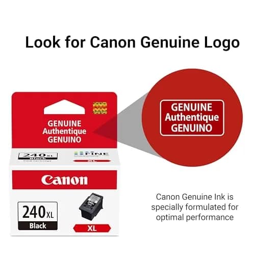 Canon PG-240 XL Genuine Black Ink Cartridge | 300 Pages Yield (9ml) thumbnail 3
