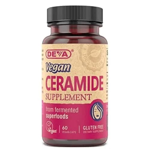 Deva Vegan Vitamins Skin Restoring Ceramide Supplement Tablets, 60 Count | Vegan, Gluten-Free, Supports Skin Barrier thumbnail 1