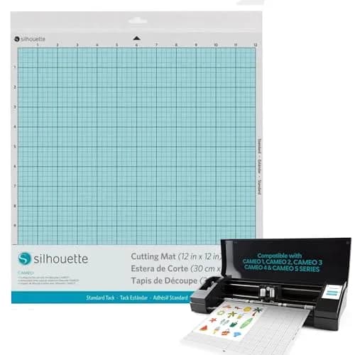 Silhouette Cameo Replacement Cutting Mat | 12-inch Square Vinyl Craft Surface thumbnail 1