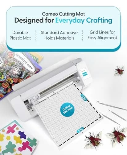Silhouette Cameo Replacement Cutting Mat | 12-inch Square Vinyl Craft Surface thumbnail 2