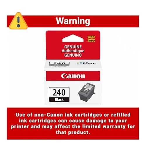 Canon PG-240 Genuine Black Ink Cartridge | Pigment Black Ink thumbnail 2