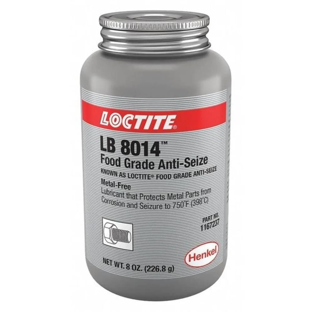 Loctite LB 8014 Food Grade Anti-Seize Lubricant 237ml (8 fl. oz.) Brush Top Can | Prevents Seizing & Galling - main product image
