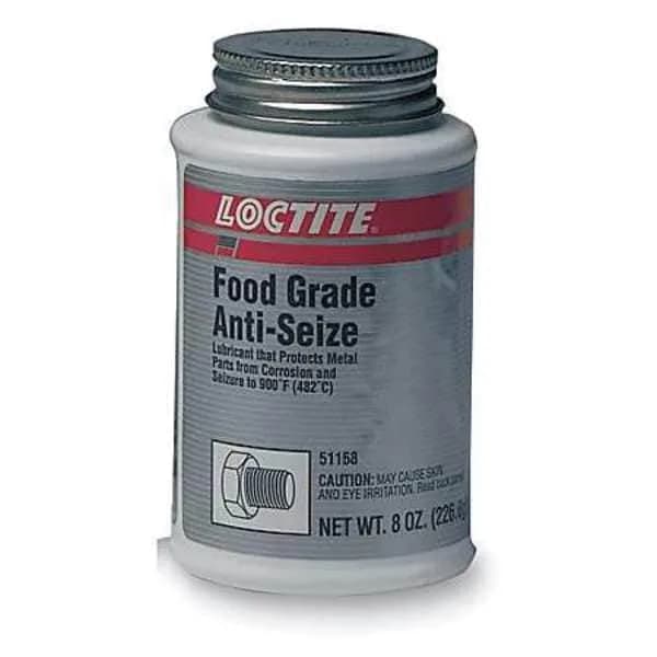 Loctite LB 8014 Food Grade Anti-Seize Lubricant 237ml (8 fl. oz.) Brush Top Can | Prevents Seizing & Galling thumbnail 4