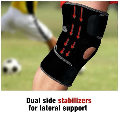ACE Brand Adjustable Knee Brace with Side Stabilizers & Compression 1 Unit | Orthopedic Brace for Arthritis & Joint Pain thumbnail 5
